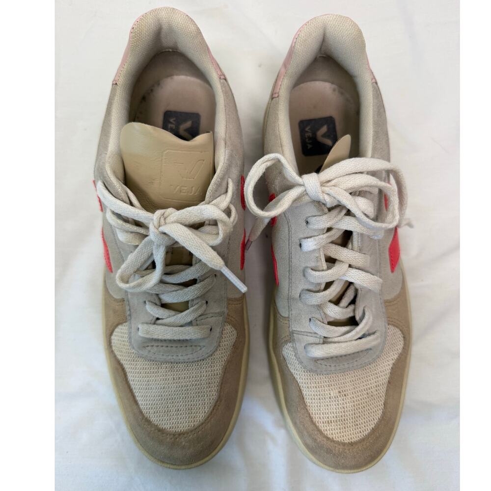 VEjA V-10 B Mesh Sneakers Natural Rose, Size 10 - Picture 5 of 7